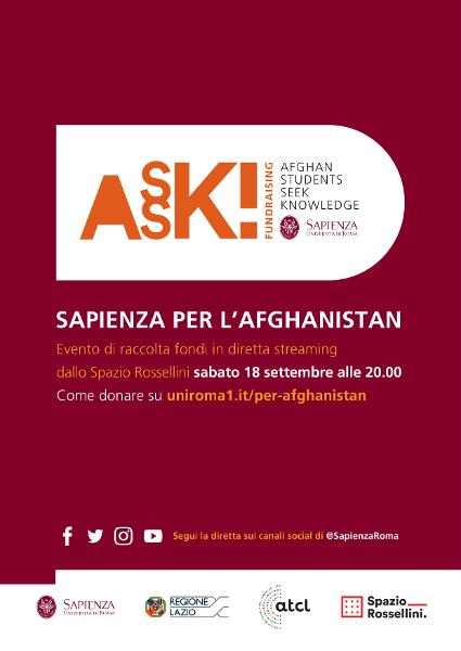 AssK, l'iniziativa de La Sapienza a sostegno degli studenti afgani