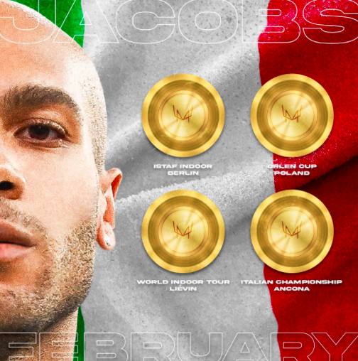 Il febbraio di Marcel Jacobs, campione d'Italia e non solo