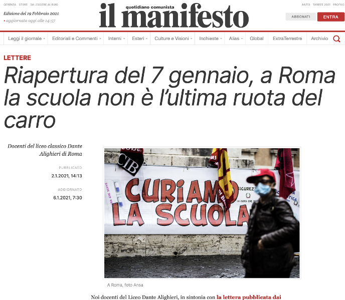 Riapertura del 7 gennaio: i dubbi sul rientro a scuola