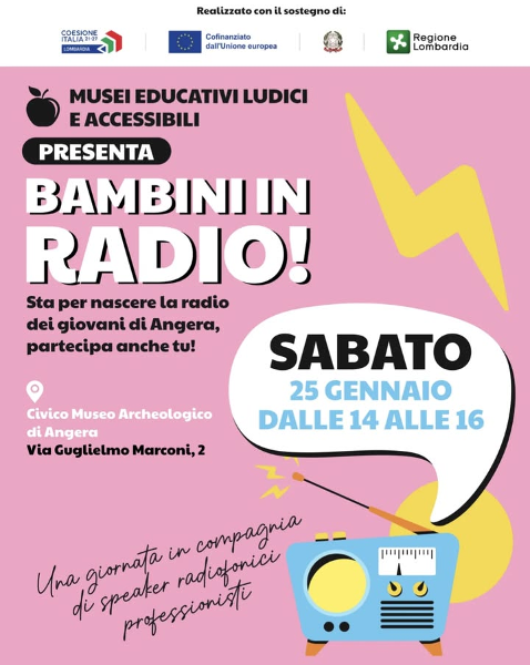 Bambini in radio! in arrivo la radio dei giovani di Angera 
