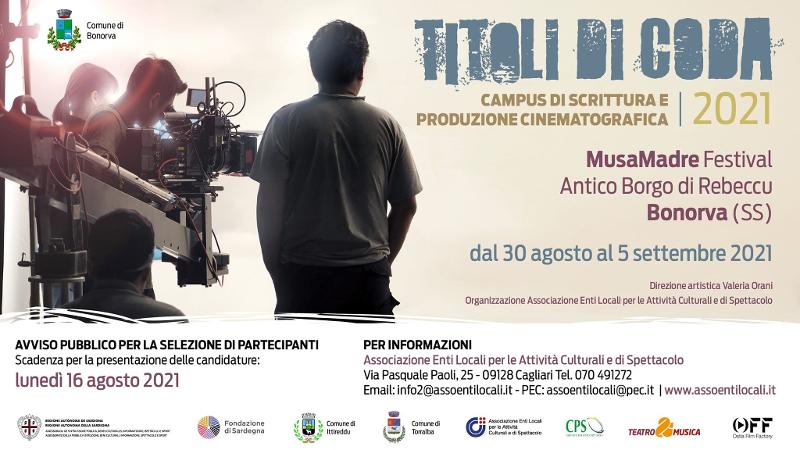 Cinema, il campus di 369gradi per giovani talenti