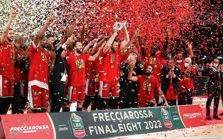Basket, Coppa Italia Frecciarossa 2022: Milano trionfa con "l'ottava sinfonia"