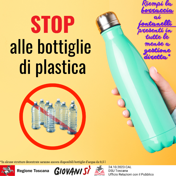 Dsu Toscana, stop alla plastica nelle mense